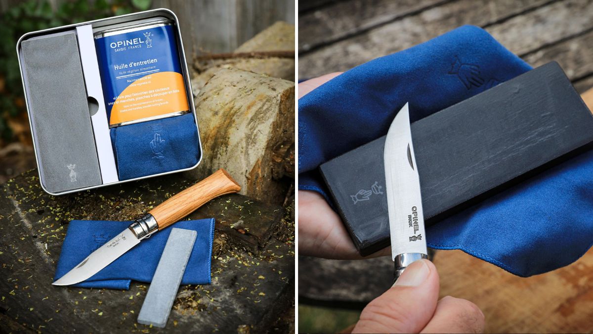 OPINEL Zestaw do ostrzenia i pielęgnacji noży